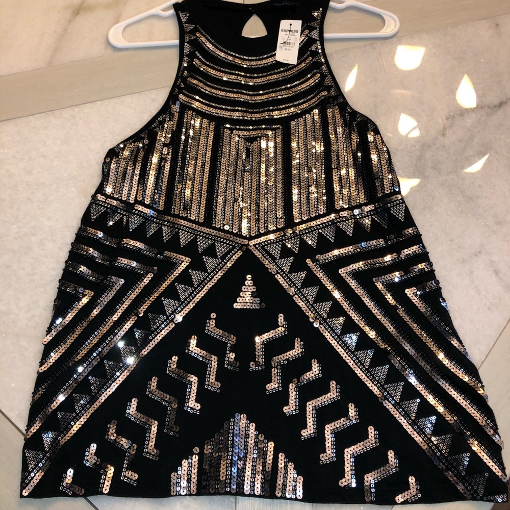 Express sequined blouse